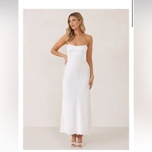 Park & Fifth Strapless White Dress